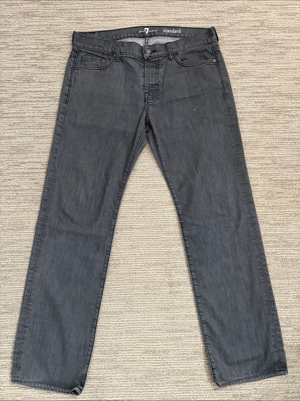 7 For All Mankind Men’s Standard Charcoal Jeans size 34